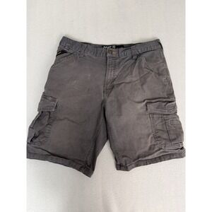 Ariat Cargo Shorts Mens 34 Gray Rebar M4 Relaxed Workwear Utility Made Tough